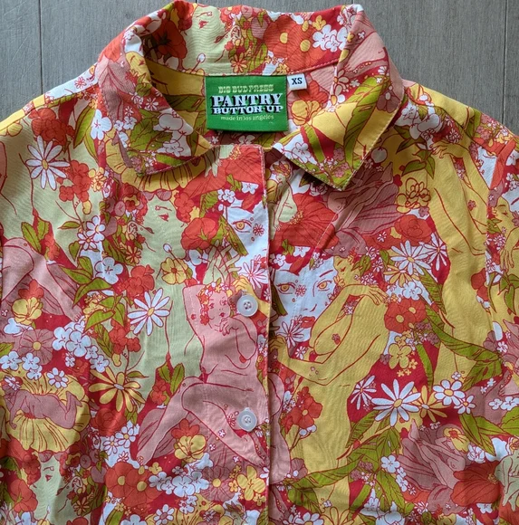 Big Bud Press Pantry Button-up Shirt Spring Rapture Size XS - Picture 4 of 11